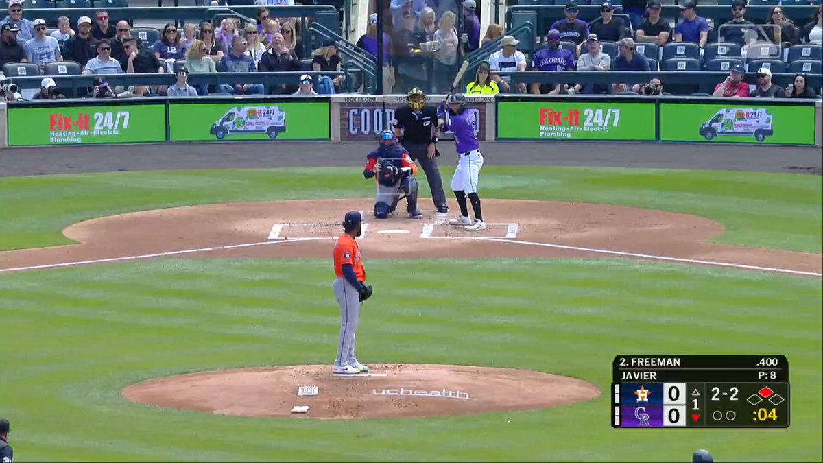 Tyler is so back. 1-0 #Rockies