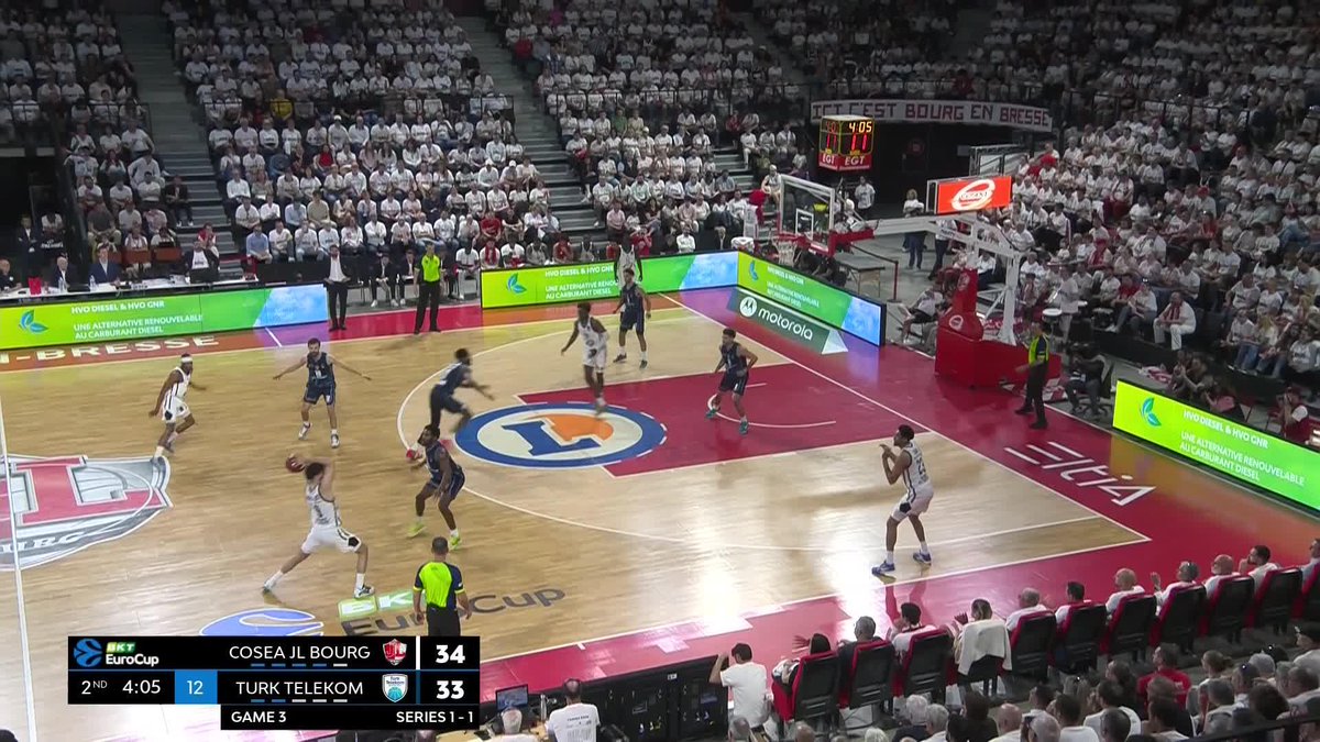 🚨 ELİNİZE SAĞLIK ERDEM CAN VE ÖĞRENCİLERİ! EuroCup’ın yarı final üçüncü maçında Fransız ekibi JL Bourg’a konuk olan temsilcimiz Türk Telekom karşılaşmadan 94-78 mağlup ayrılarak turnuvadan elendi.
