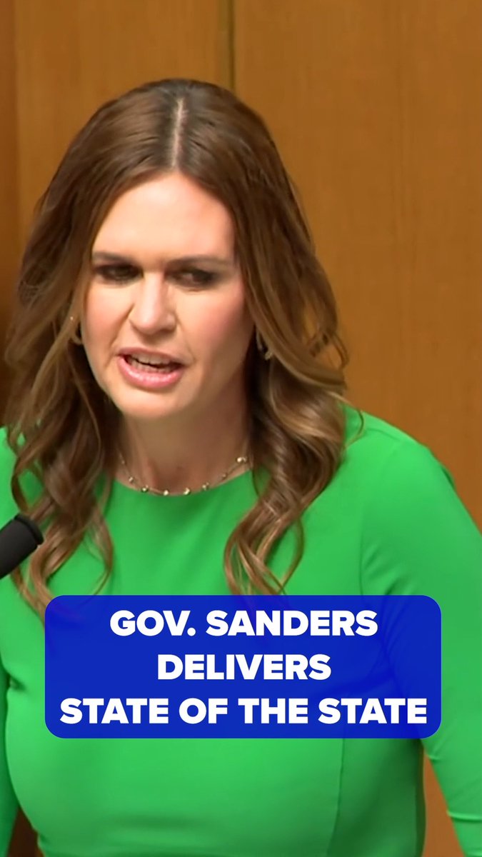 Governor Sanders delivered her State of the State Address today.
