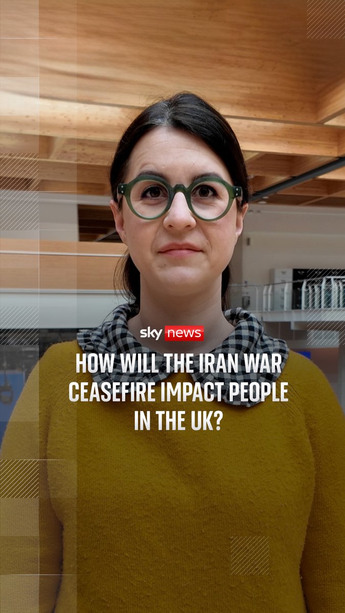 Sky's Sarah Taaffe-Maguire explains how the ceasefire in Iran will impact those in the UK 👇