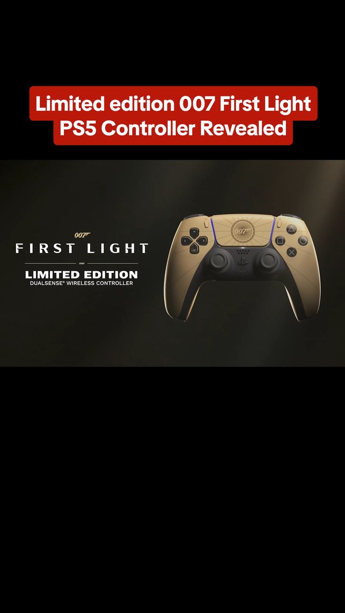 The 007 First Light Limited Edition DualSense PS5 controller pre-orders start on April 17 at 10 am local time and will run you $84.99.