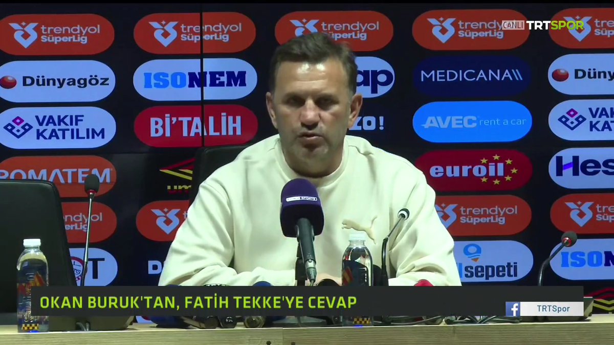 Okan Buruk, Fatih Tekke'ye cevap verdi.