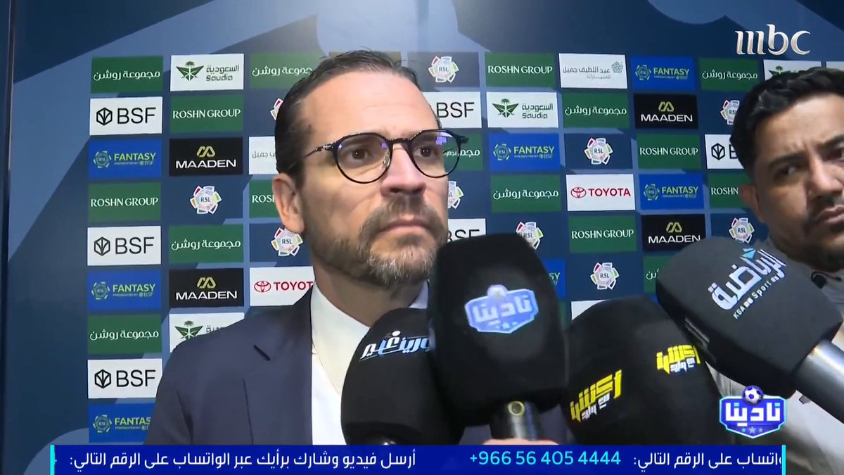 روي بيدرو - المدير الرياضي للأهلي: يجب أن تحقق لجنة الحكام في ما قاله الحكم لنا: ركزوا على البطولة الآسيوية .