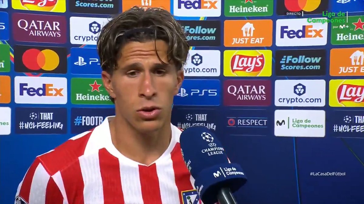 ''Podría haberme ido solo con Joan García''. Giuliano Simeone. #UCL #LaCasaDelFútbol