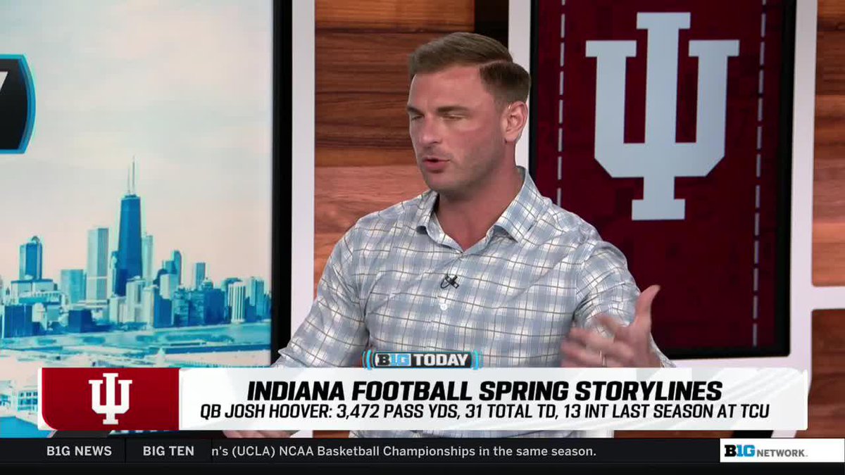 "You have a chance to realize your full potential." Jake Butt on what Josh Hoover can become at Indiana Football under Curt Cignetti ⬇️ #B1GToday