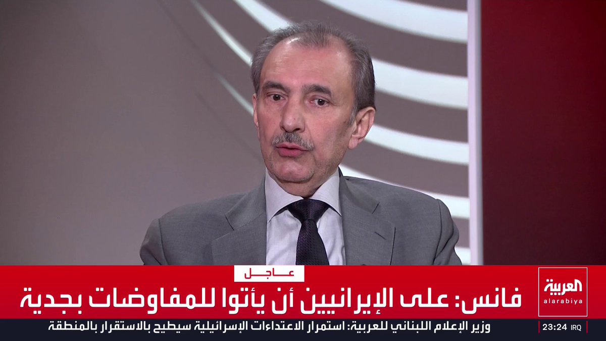 السياسي العراقي فائق الشيخ علي: دول المنطقة لا تثق بإيران لأنها عرفت حقيقة أنها عدو.. وأي علاقات مستدامة أو صلح بعدما شنت طهران عدوانا على مطارات وموانئ ومحطات الطاقة والتحلية في دول الخليج وروعت سكانها الآمنين.. ودول الخليج لم تتآمر أو تعتدى أو تنطلق من أراضيها هجمات على إيران قناة العربية
