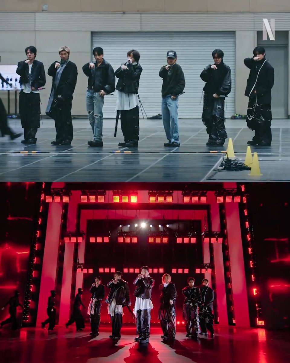 “Hooligan” rehearsal vs LIVE 🔴 BTS The Comeback LIVE | ARIRANG and BTS: The Return are both now playing on Netflix.