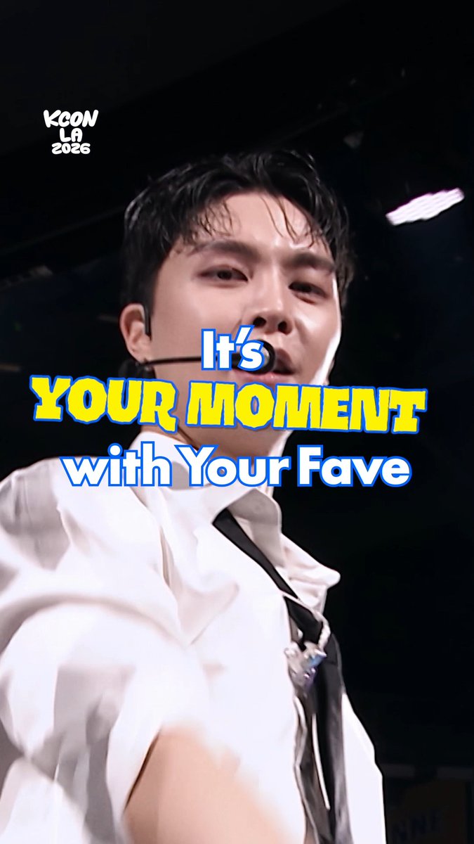 [#KCONLA2026] It’s your moment with your favorite artists. Right in front of you. Closer than ever! A memory you’ll never forget 💫 𝐆𝐄𝐓 𝐘𝐎𝐔𝐑 𝐓𝐈𝐂𝐊𝐄𝐓 𝐍𝐎𝐖! 🎟️ 🔗Ticket Info - KCON LA 2026 AUG 14-16 Arena, LA Convention Center Let’s #KCON
