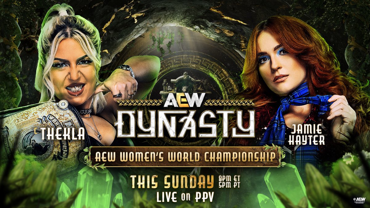 .@Toxic_Thekla is done playing games with Jamie Hayter! #AEWDynamite is LIVE on TBS &amp; streaming on HBO Max!