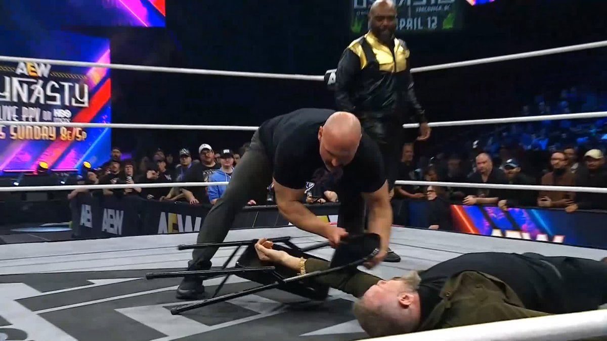 FTR BRUTALIZED Jay 'Christian' Reso' arm with a chair! Watch #AEWDynamite LIVE on TBS + HBO Max