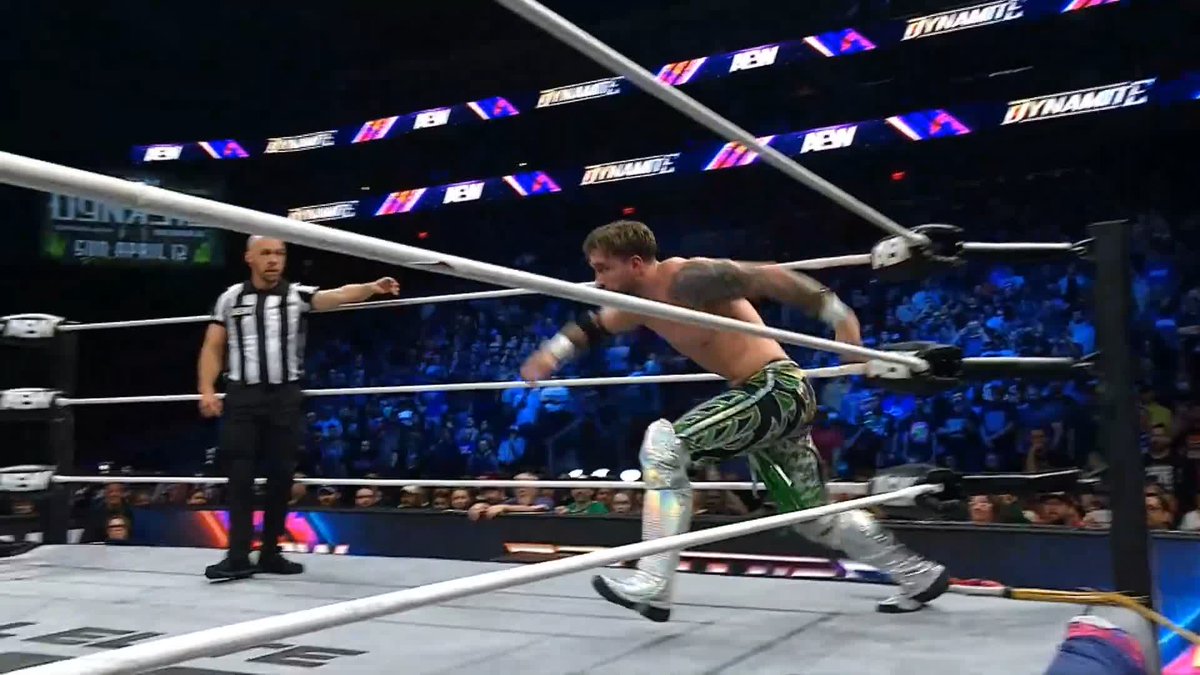 HIDDEN BLADE THROUGH THE TABLE! Watch #AEWDynamite LIVE on TBS + HBO Max