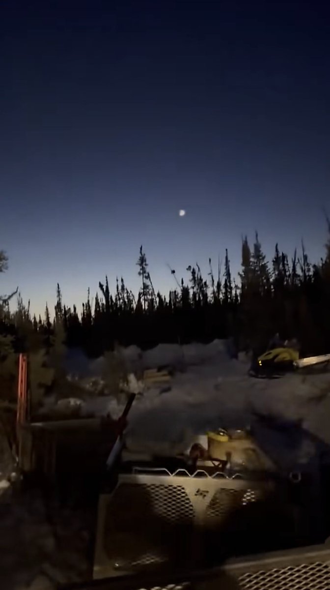 Strange sighting at a Yukon Drilling camp This is going mega viral up here right now *caution foul language*