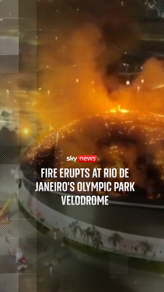 Around 80 firefighters were working inside and outside the structure as the fire department said the blaze remained confined to the fabric roof covering the venue.