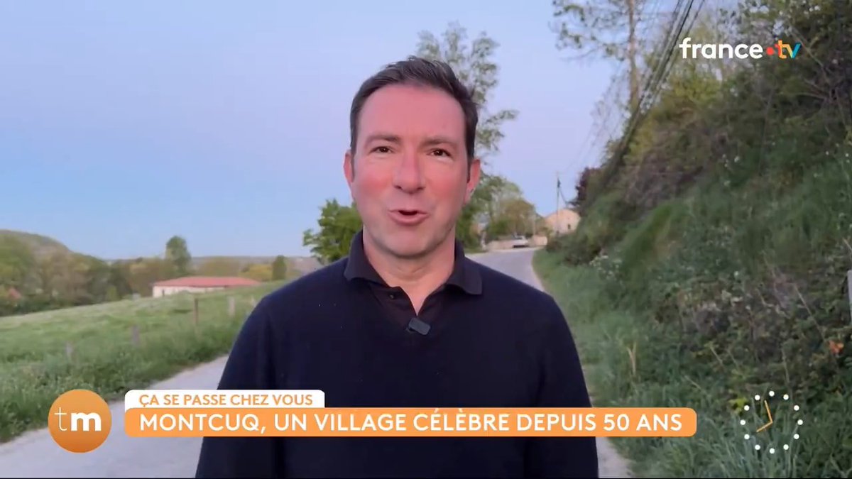 😂 50 ans après le fameux reportage de Daniel Prévost, Cédric Faiche nous emmène dans Montcuq. #Telematin