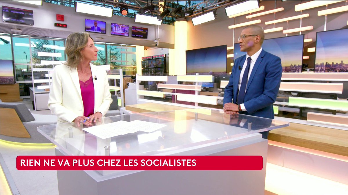 🔴🗣 "Le Parti socialiste est à la traîne parce qu'on est dans des atermoiements stratégiques (...) parce qu'on ne fait pas rêver", déplore Karim Bouamrane, maire PS de Saint-Ouen, alors que les autres partis commencent à s'organiser en vue de l'élection présidentielle de 2027. #canal16