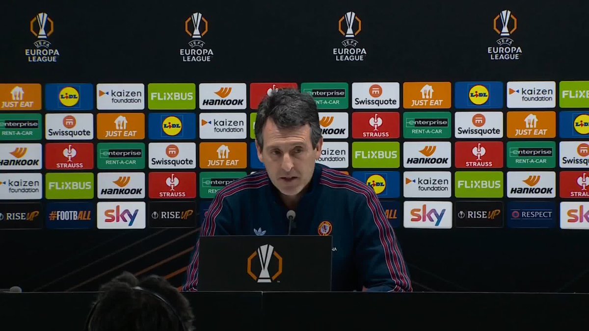 "To win in Europe is very, very difficult" ๐ฃ๏ธ Aston Villa manager Unai Emery previews their Europa League quarter-final first leg against Bologna ๐