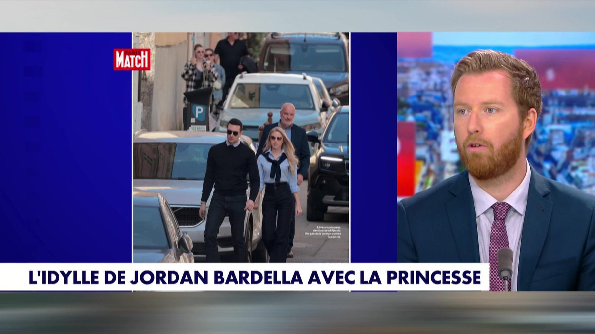J.Bardella avec la princesse/ "C'est un gamin de Saint-Denis qui vient de la classe moyenne, qui devient le patron du premier parti de France, qui est désormais au bras d'une princesse. Je pense que l'histoire est plutôt digne d'une success story" déclare Thomas Bonnet #HDPros