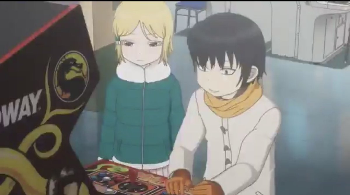 In this sequence from the anime High Score Girl, they struggle to understand what Mortal Kombat’s Raiden is actually saying 😂