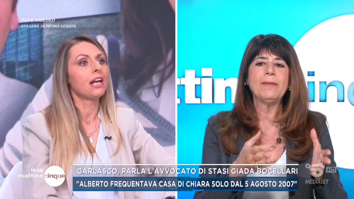 #Garlasco: il confronto tra l'avvocato Bocellari e Grazia Longo sulla presenza di impronte in casa Poggi #Mattino5