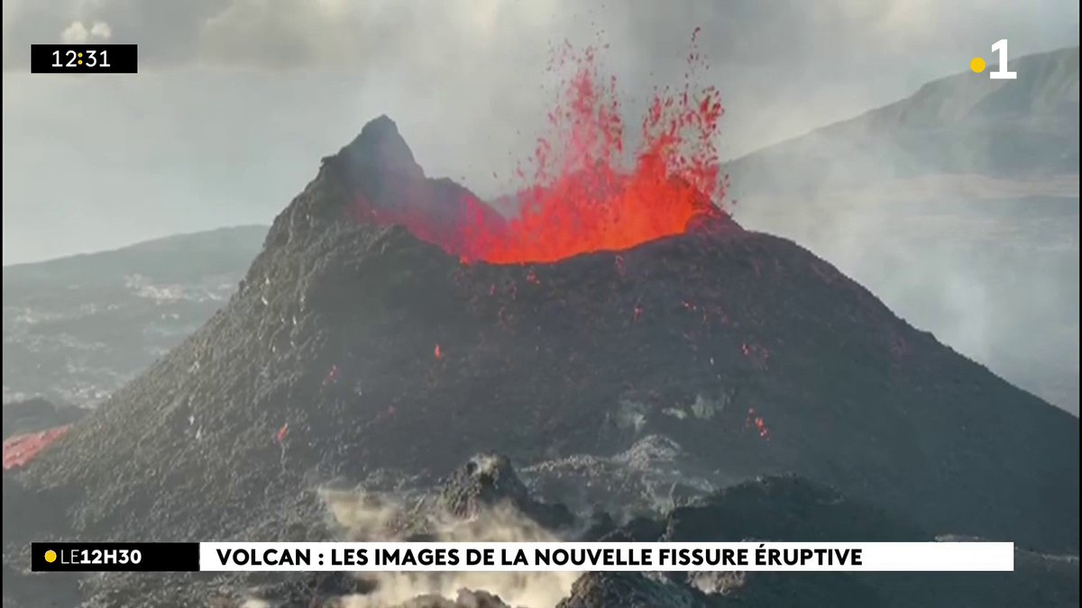 Piton de la Fournaise : une nouvelle fissure éruptive observée et un nouveau bras de coulée dévale les Grandes Pentes
