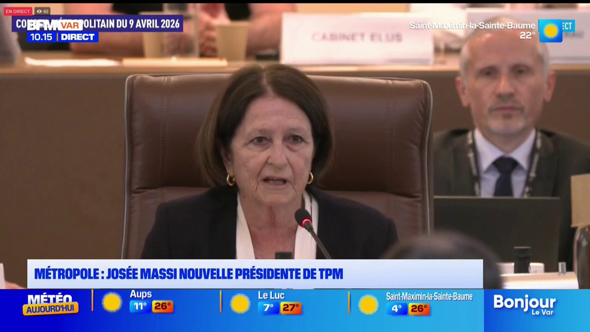 "Le RN ne prendra pas part à l'exécutif" assure Josée Massi, nouvelle présidente de la Métropole TPM