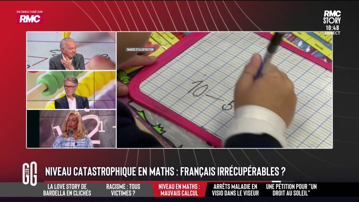 📉 Niveau catastrophique en maths : irrécupérable ? 📞 Teddy, prof de maths au collège, au 3216 : "Qu'on arrête les conneries en primaire... à perdre des heures pour faire de la cuisine." #GGRMC