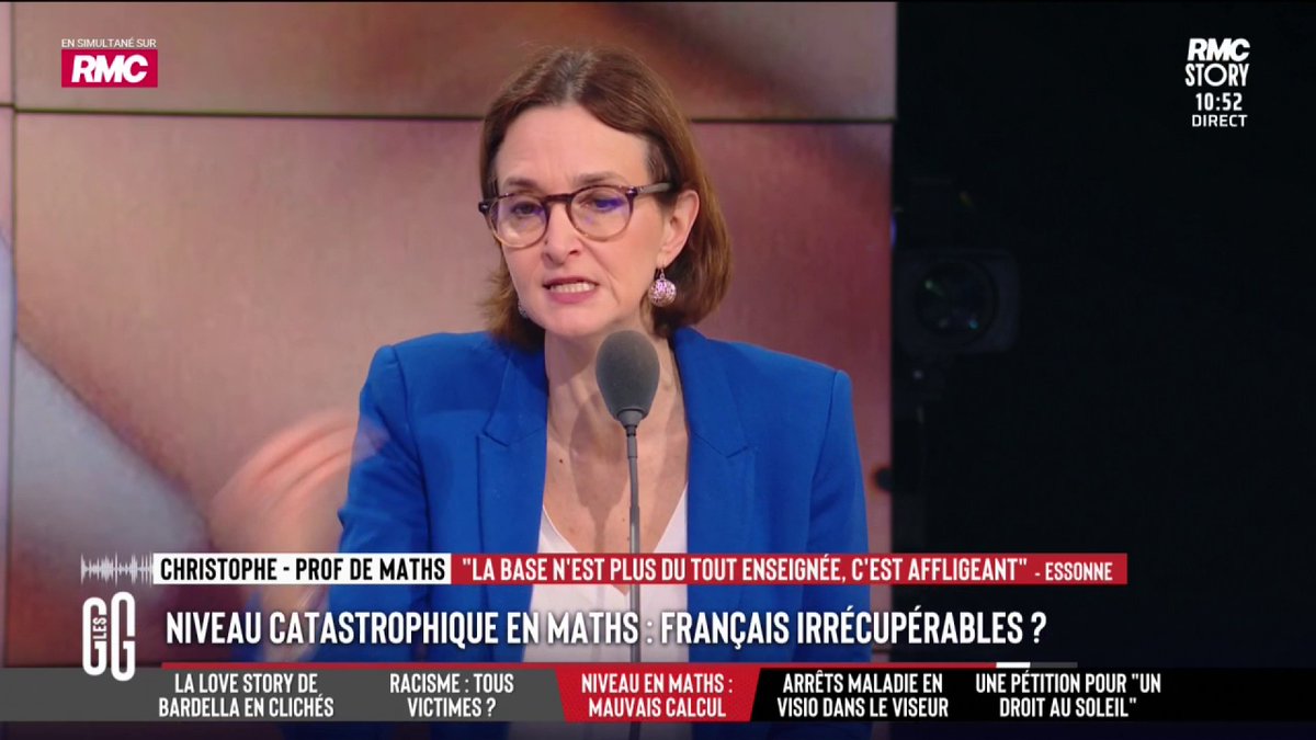 📉 Niveau catastrophique en maths : irrécupérable ? 📞 Christophe, prof de maths : "Hier, j'ai posé 6-4 à une élève de 3e. Elle ne savait pas répondre. C'est une catastrophe !" #GGRMC