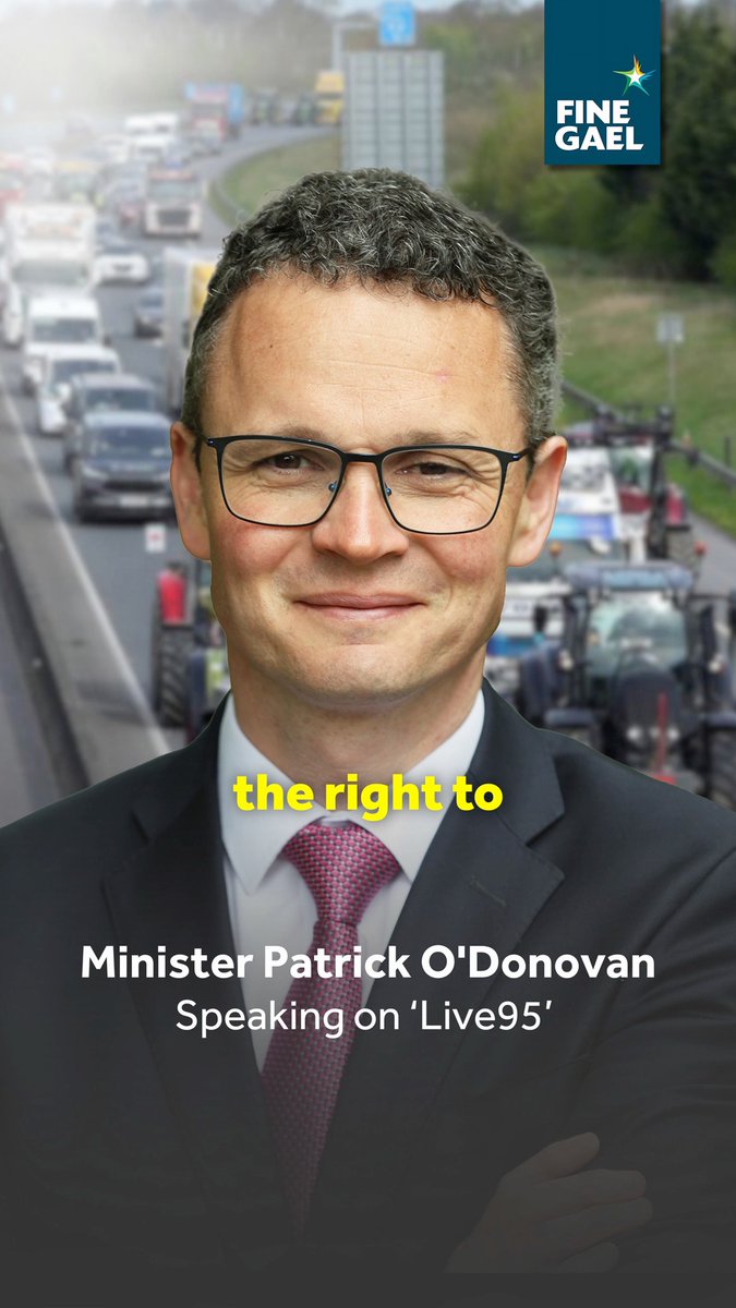 “There comes a point where the right to protest interferes with the public good.” Minister Patrick O'Donovan speaking about the fuel protests.