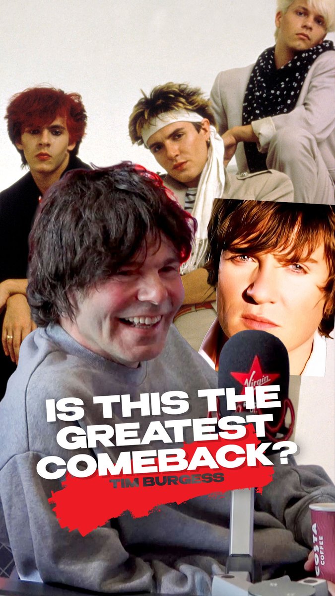 Did Duran Duran have the greatest musical comeback in history? 🤔 Missed Tim Burgess on Virgin Radio UK on Saturday? Catchup in the app or online 📲 Tim Burgess The Charlatans Duran Duran