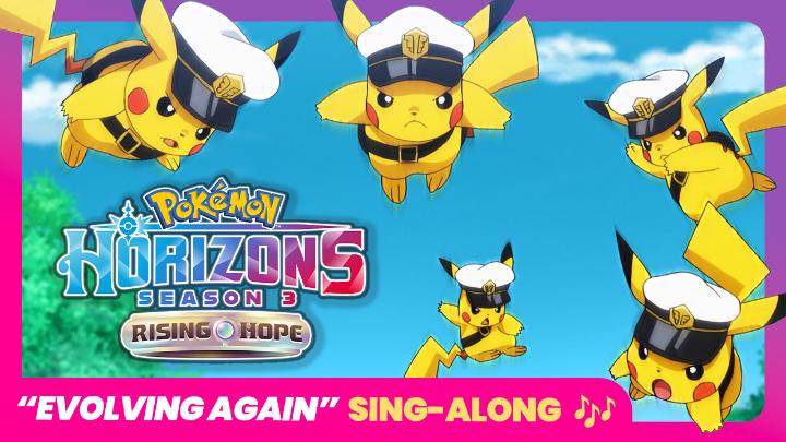 There’s a new Pokémon song to learn, Trainers! 🗣️🎤🎶 Sing along to “Evolving Again,” the Pokémon Horizons: Season 3 opening theme.
