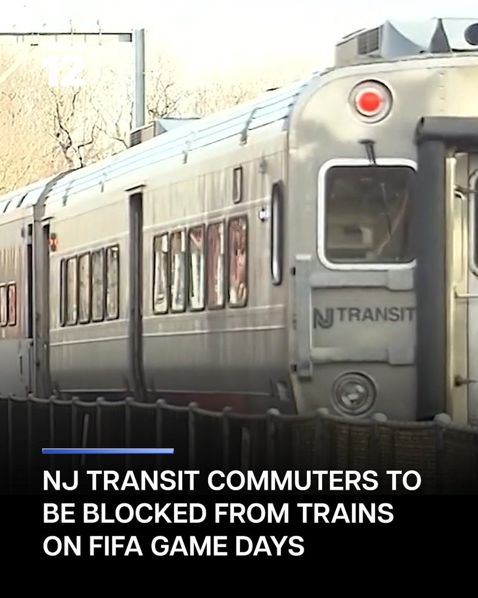 TRANSIT ALERT: #NJTransit service through New York Penn Station is expected to be suspended for a four-hour window before World Cup matches on game days, leaving regular riders unable to board trains. #News12 #NJ #NY #PennStation #FIFAWorldCup