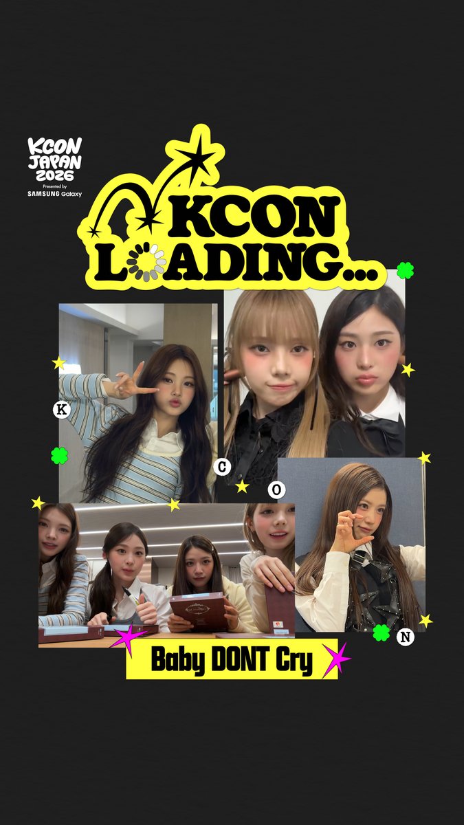 [#KCONJAPAN2026] #BabyDONTCry KCON LOADING...⟳ Get a sneak peek at how Baby DONT Cry is gearing up for KCON! Cherries, are you ready to see them live? 🤩 Baby DONT CryのKCON準備の様子をチラ見せ！ Cherries, のみんな、ステージで会う準備はできてる？🤩 Baby DONT Cry의 KCON 준비 현장 살짝 엿보기! Cherries, 생생한 라이브 무대를 만날 준비 되셨나요? 🤩 - KCON JAPAN 2026 MAY 8-10 Makuhari Messe Let's #KCON
