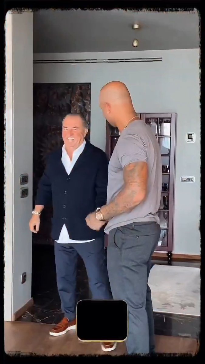 Fatih Terim ve Felipe Melo buluştu.