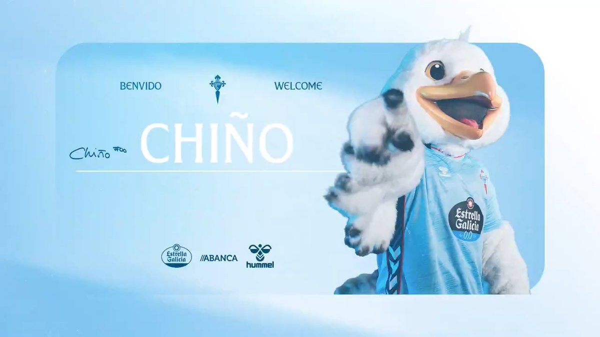 🇪🇸🐦 Celta Vigo have a new mascot called Chiño. They announced him in a press conference, just like he was a new transfer. 🤣🎙️