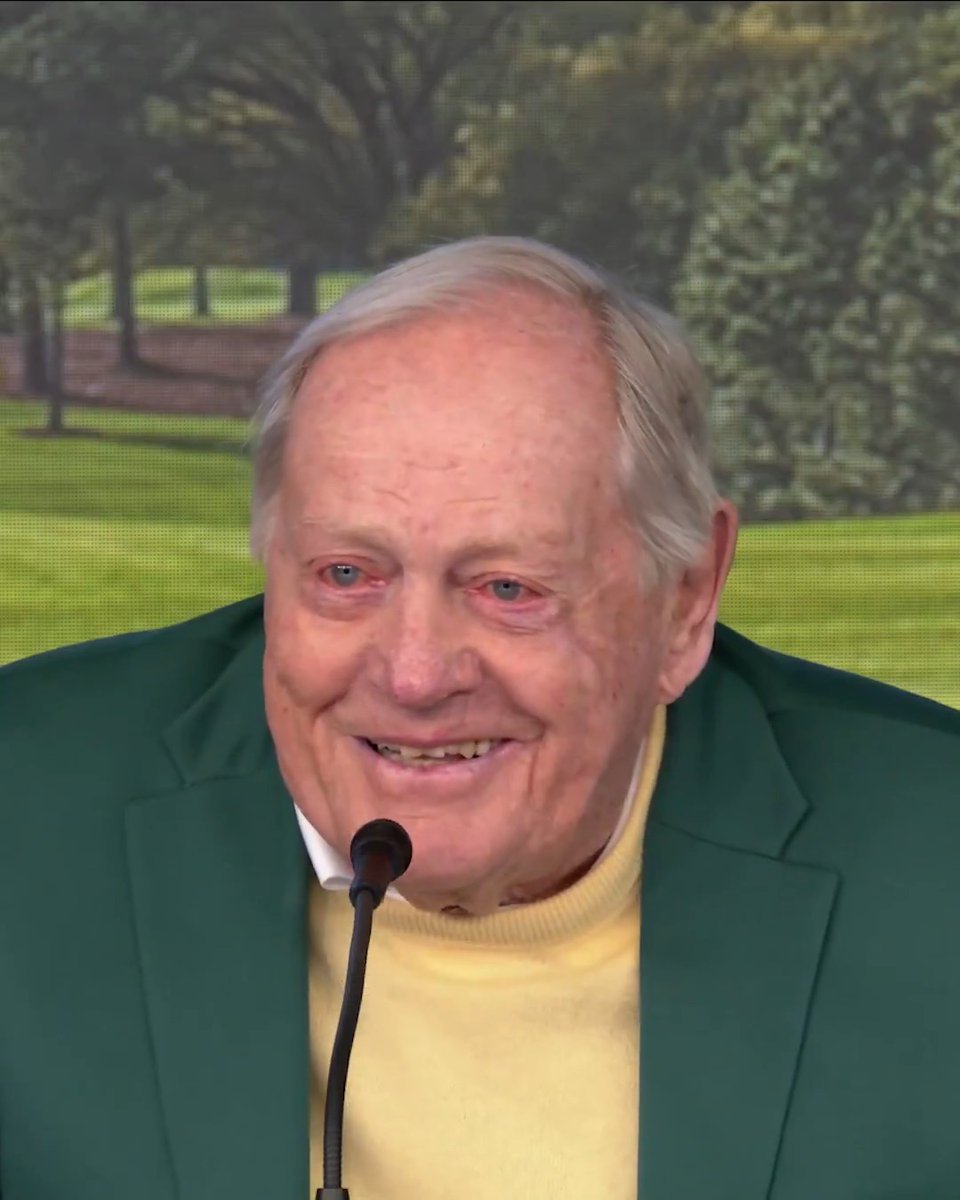 "I hope to be able to do it as long as I can not kill anybody." Jack Nicklaus still plans on being an honorary starter at the Masters. 🙌