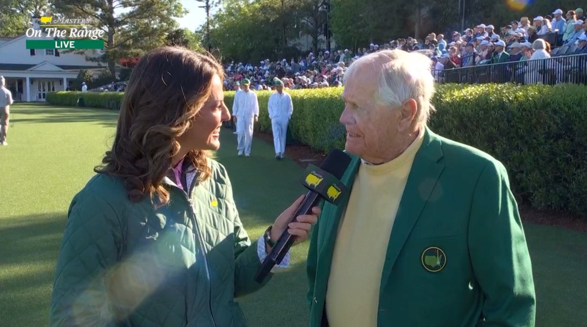 The legendary Jack Nicklaus helped get the Masters started this morning with his honorary tee shot. He joins Amanda Balionis to talk about memories as a starter and his expectations for the week.