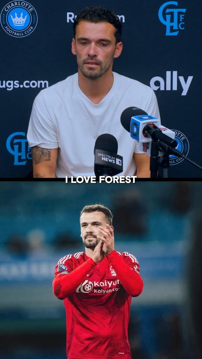 "I wanna know Harry Toffolo." 💙 Harry's always supporting Nottingham Forest, even from across the pond 🌳🔴