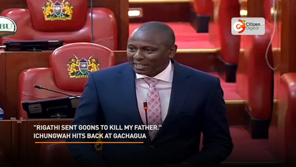'‘Rigathi sent goons to kill my father'’ Ichungwah hits back at Gachagua