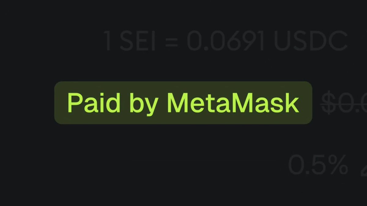 We’re making gas a thing of the past. You can now freely swap and interact on Sei in MetaMask - we’ll pay for the gas.