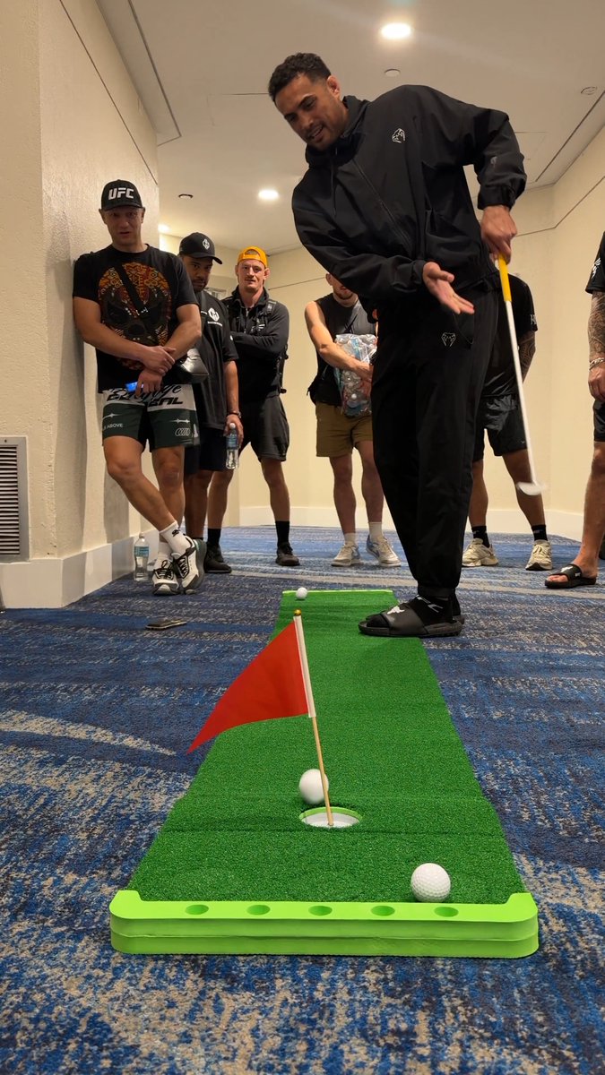 .The Masters start today, so we had to put their putting skills to the test 😂⛳️ #UFC327