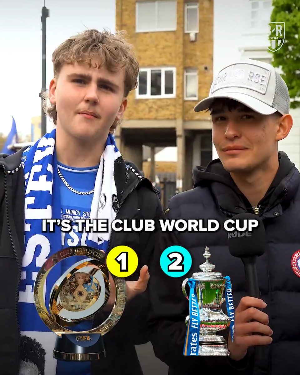 Chelsea fans are torn between which trophy is bigger: Club World Cup, or FA Cup? 🤔