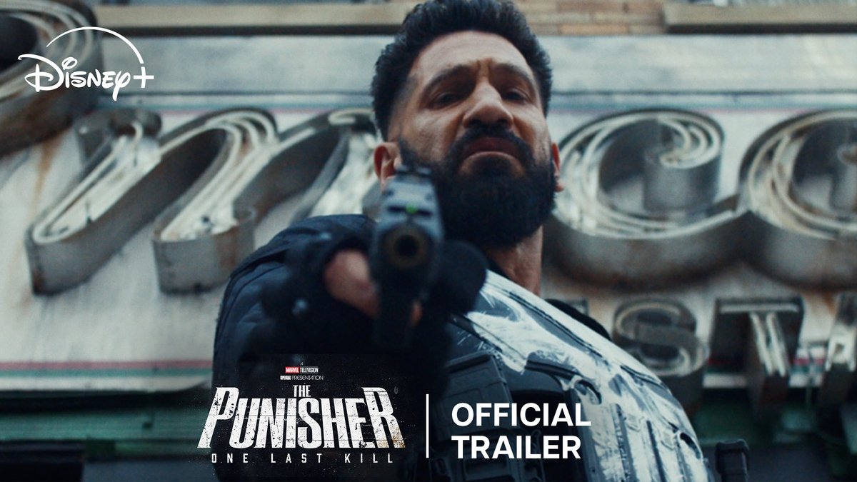 Hey Frank. A Marvel Television Special Presentation: The Punisher: One Last Kill premieres May 12, only on Disney+.