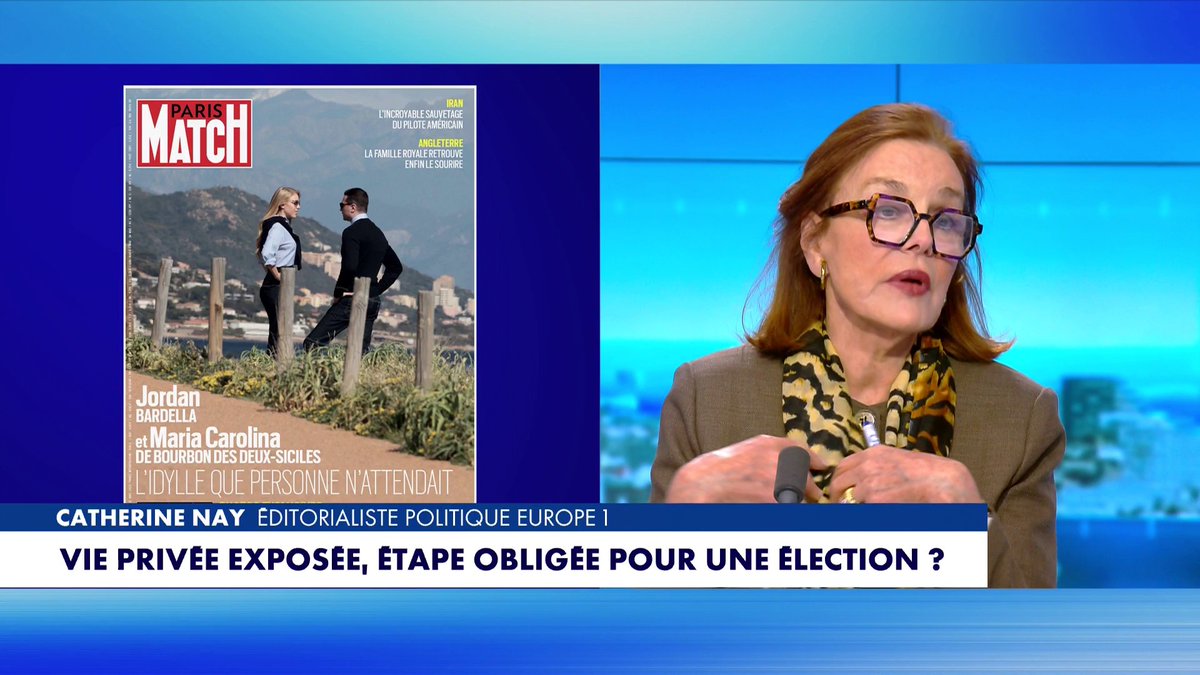 Catherine Nay sur la relation entre Jordan Bardella et Maria Carolina de Bourbon des Deux-Siciles : «Il sait que s'il est candidat dans un an, il ne peut pas, à 30 ans, arriver seul à l'Élysée», dans #Punchline Toute l'info est à retrouver sur