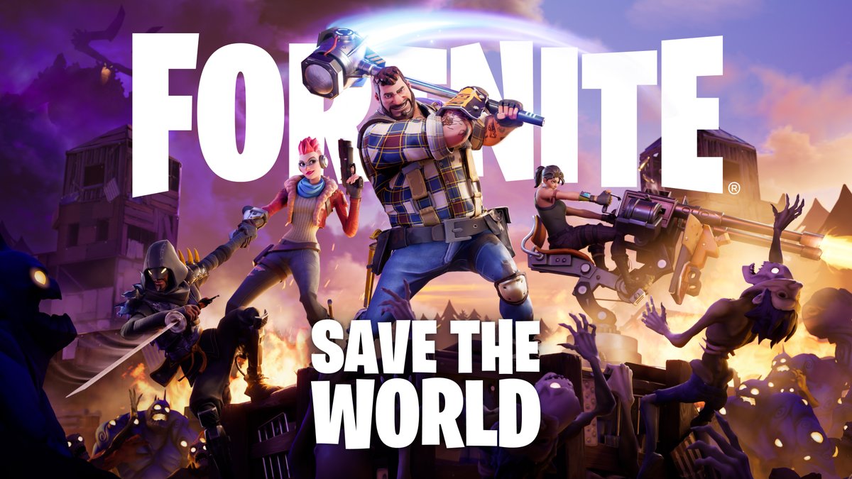 .Fortnite Save the World is going free-to-play on April 16! Grab your friends and team up to earn in-game rewards by pre-registering for launch.