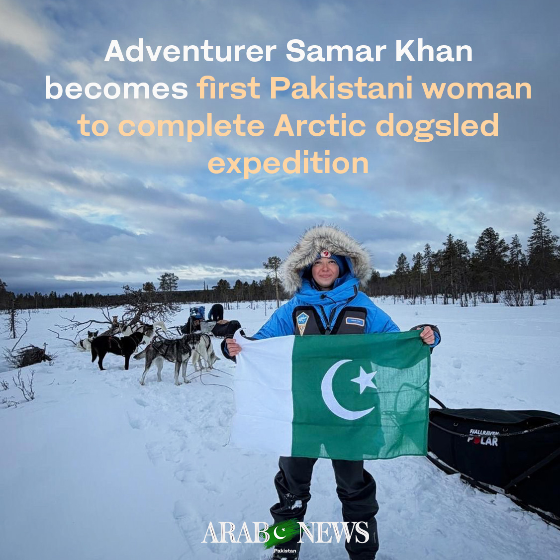 #WATCH: Pakistani adventurer Samar Khan covers 300 kilometers in a week to becomes first woman from her country to complete Arctic dogsled expedition, inspiring women to dream bigger.