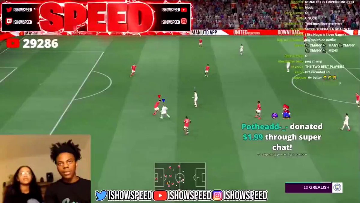 Throwback to when IShowSpeed used Cristiano Ronaldo on FIFA 22 in October 2021. This was 5 months before the famous £1.79 donation🤯