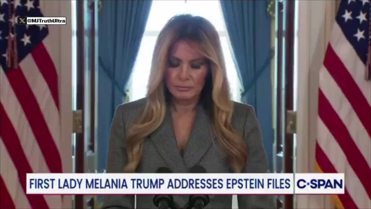 First Lady Melania Trump calls on Congress to provide the “Epstein Survivors” with a PUBLIC HEARING “Give these victims the opportunity to testify under oath in front of Congress with the power of sworn testimony.” See what she did there? 😉