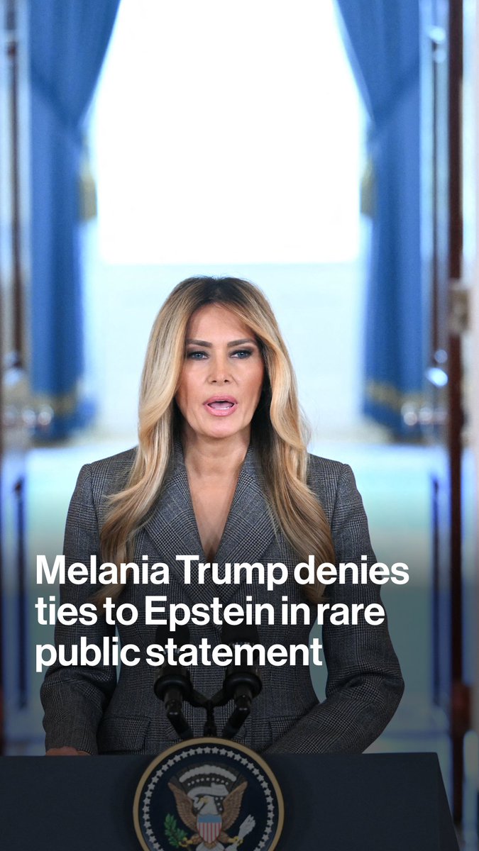 First Lady Melania Trump denied ties to disgraced financier Jeffrey Epstein and called for a congressional hearing to allow survivors of his abuse to tell their stories