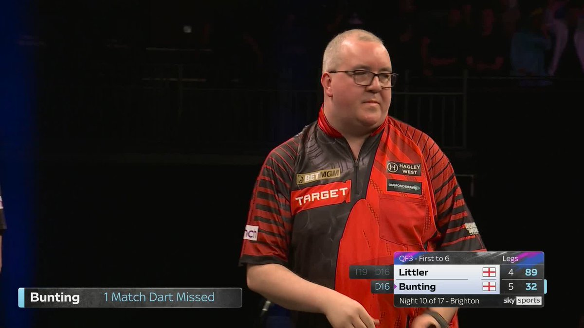 BIRTHDAY WIN FOR BUNTING! 🙌 Stephen Bunting marks his 41st birthday with victory over Luke Littler! The Liverpudlian capitalises on a below-par display from the World Champion to secure his spot in the semi-finals! 📲 #PLDarts | QF3