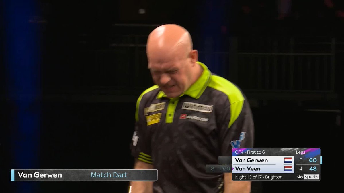 VAN GERWEN WINS THE DUTCH DERBY! 🇳🇱 Big win for Michael van Gerwen! Van Gerwen defeats Gian van Veen in a gruelling all-Dutch affair to cement his place in the top four! 📲 #PLDarts | QF4